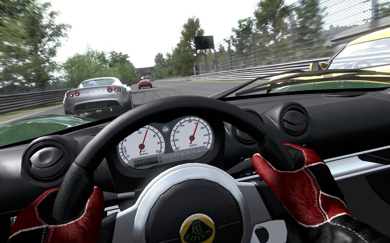 Racing Car Cockpit View — Black, Dynamic