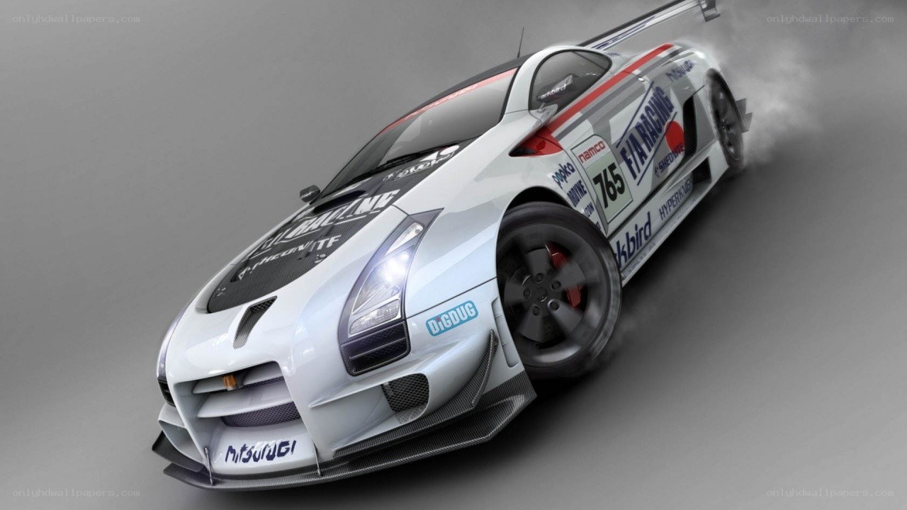 racing car drifting