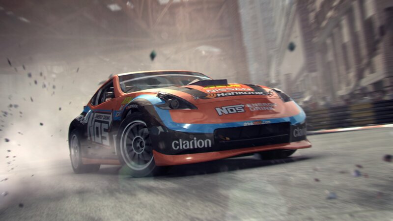 Racing Car Drifting — Orange