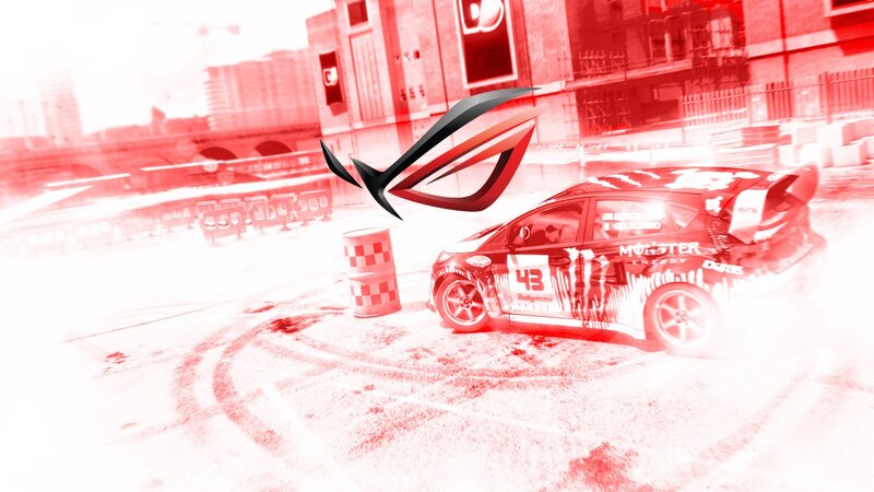 Racing Car Drifting — Red, Dynamic, Digital Art