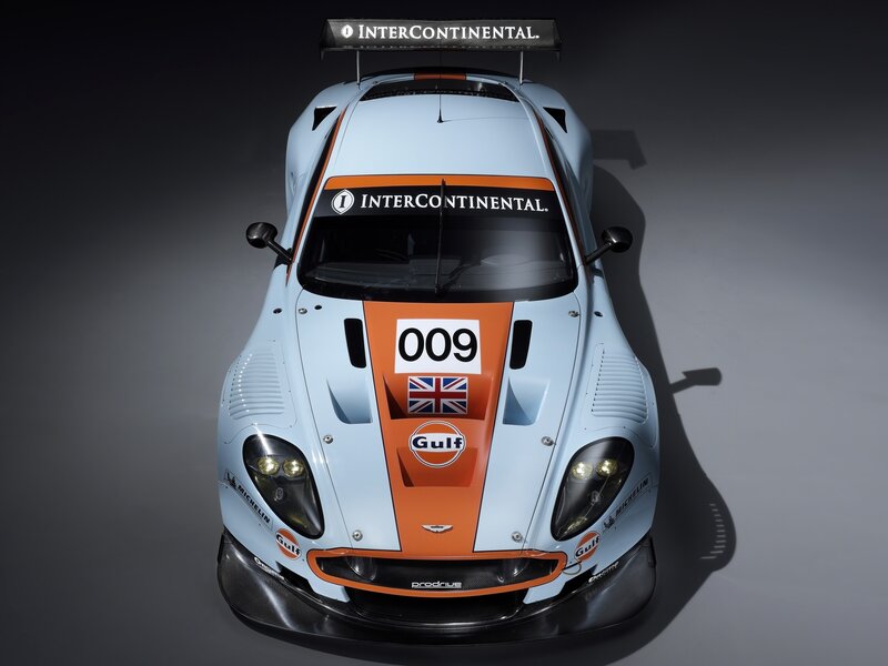 Racing Car from Above — Light Blue