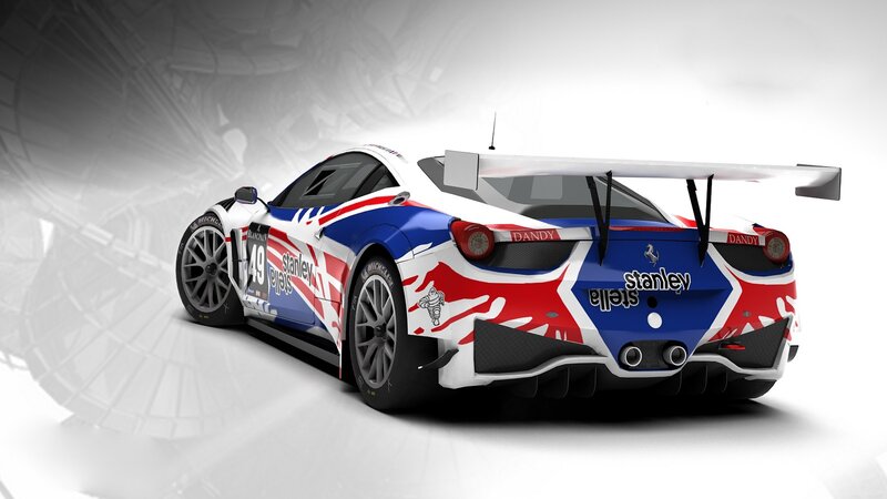 Racing Car from Behind