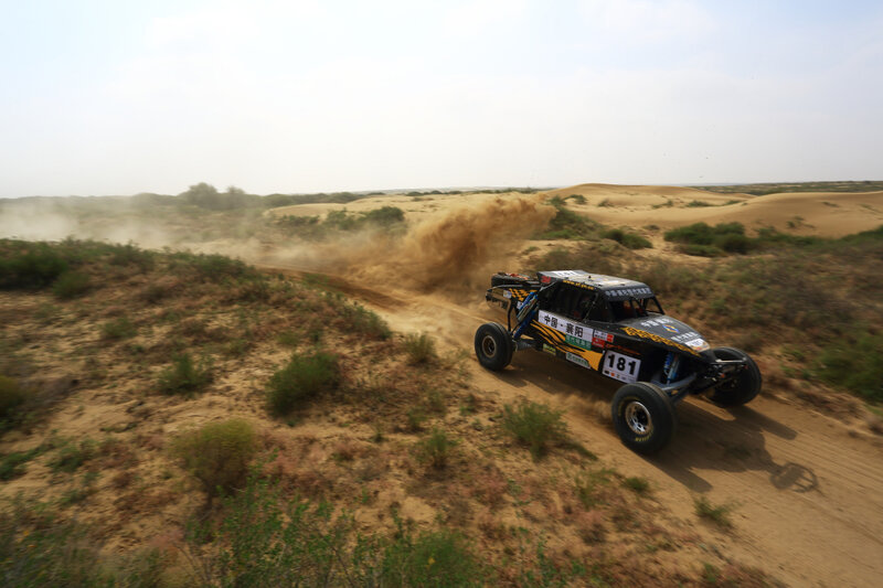 Racing Car in Desert