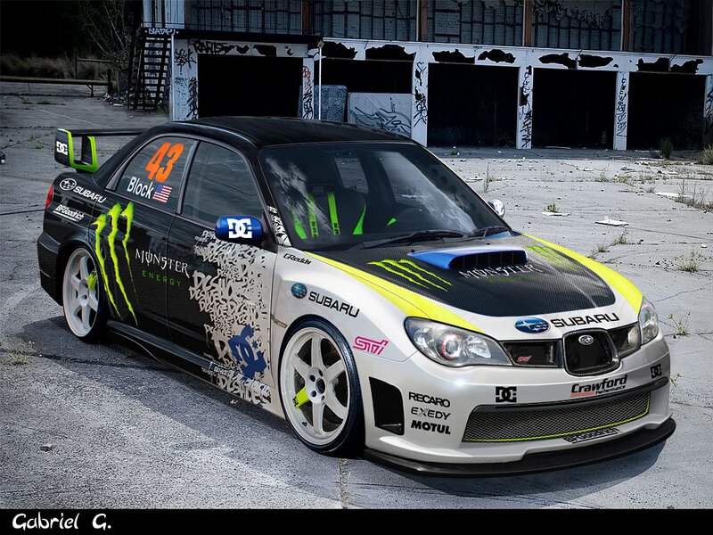 Racing Car in Lot