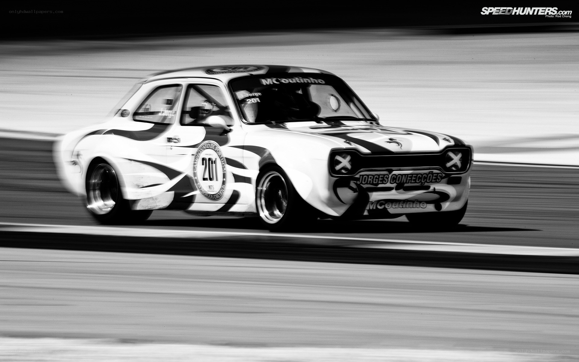 racing car in motion