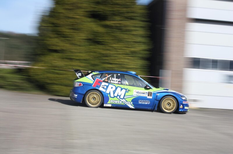 racing car in motion