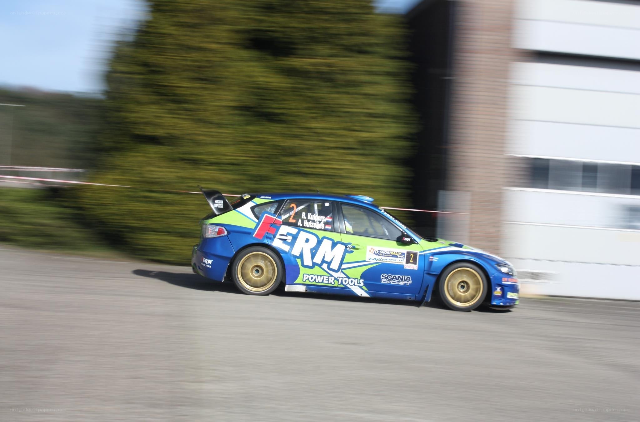 racing car in motion