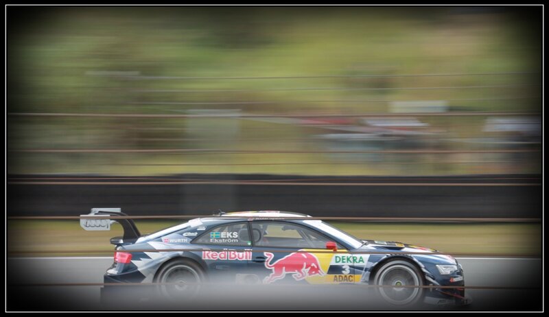 racing car in motion