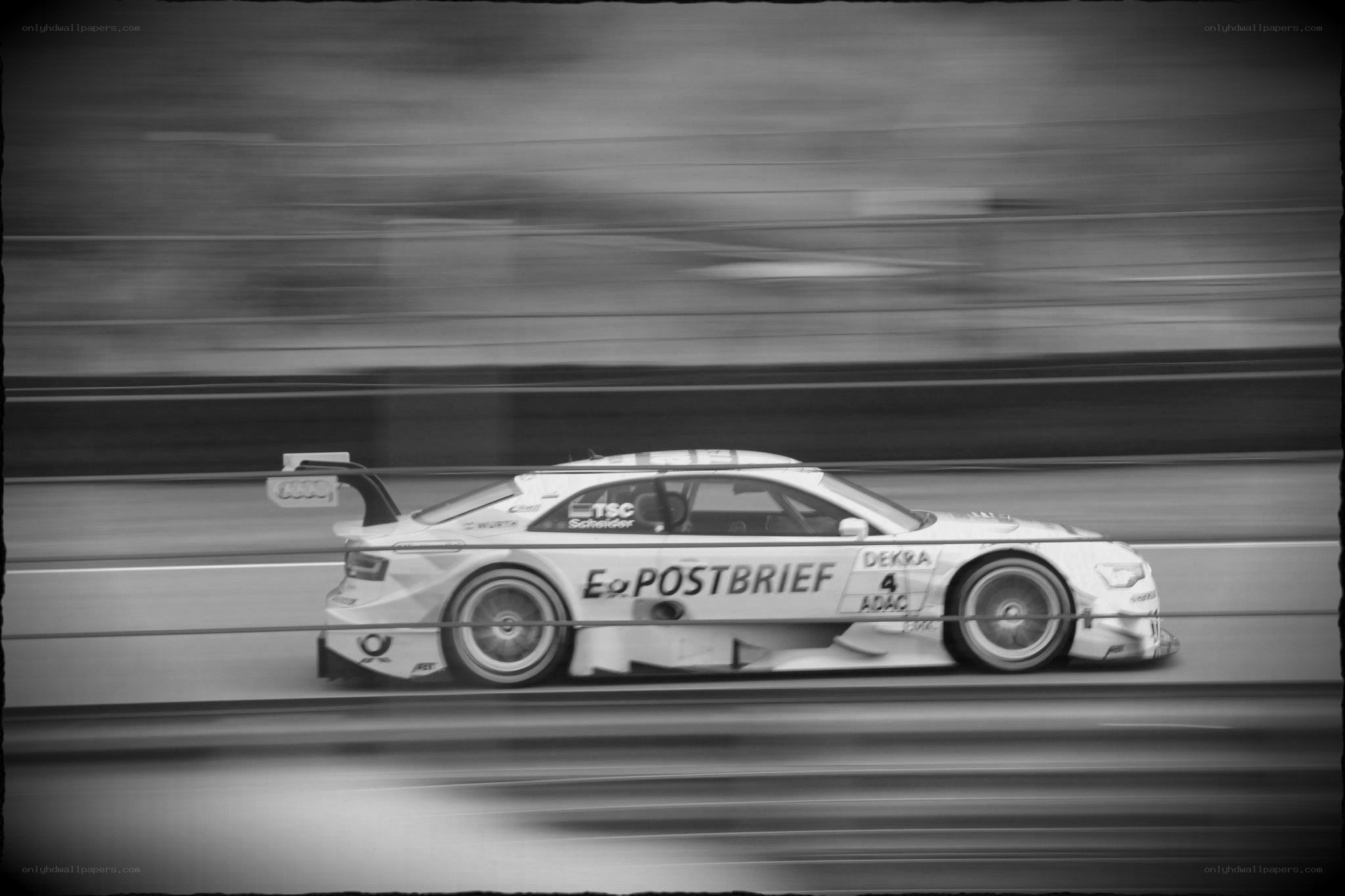racing car in motion