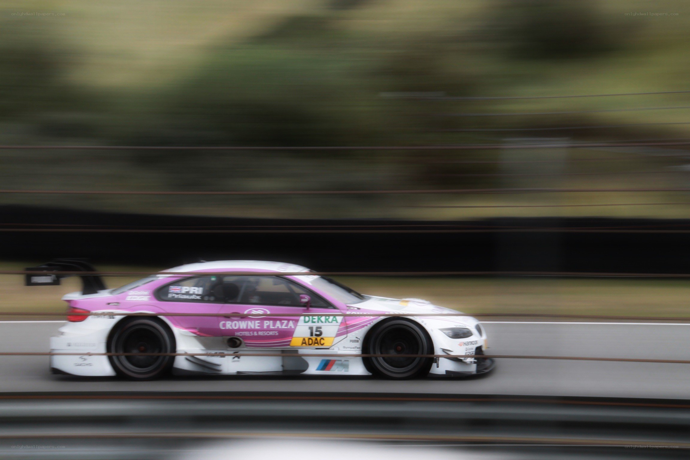 racing car in motion