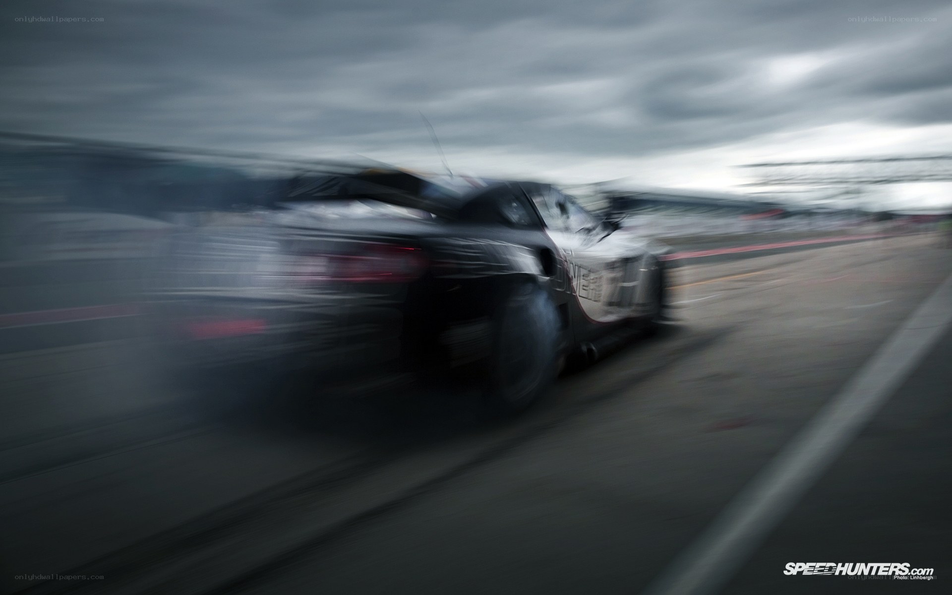 racing car in motion