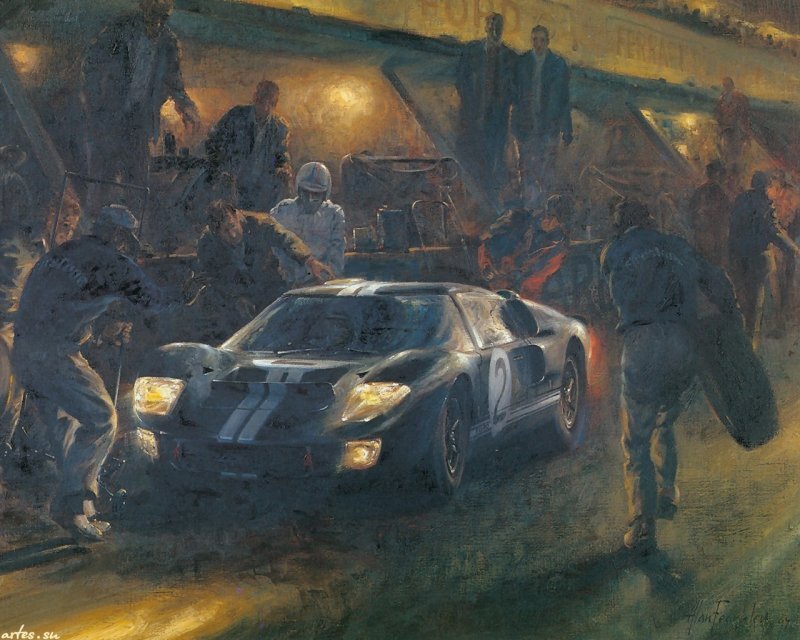 Racing Car in Pit Stop