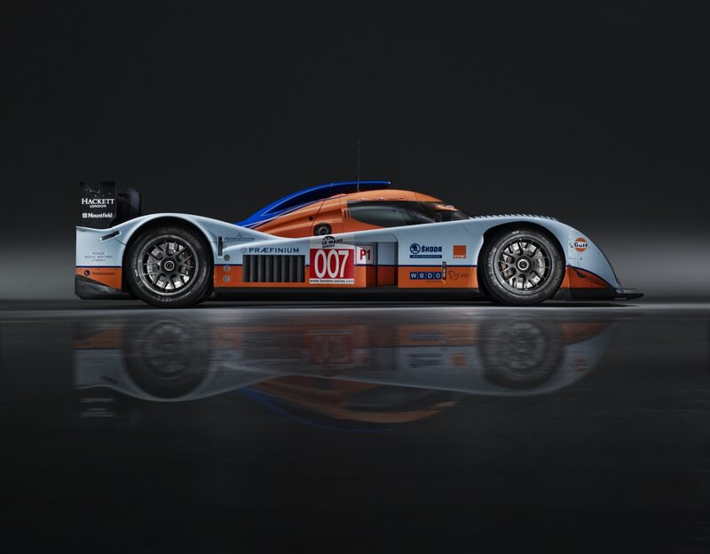 racing car in studio