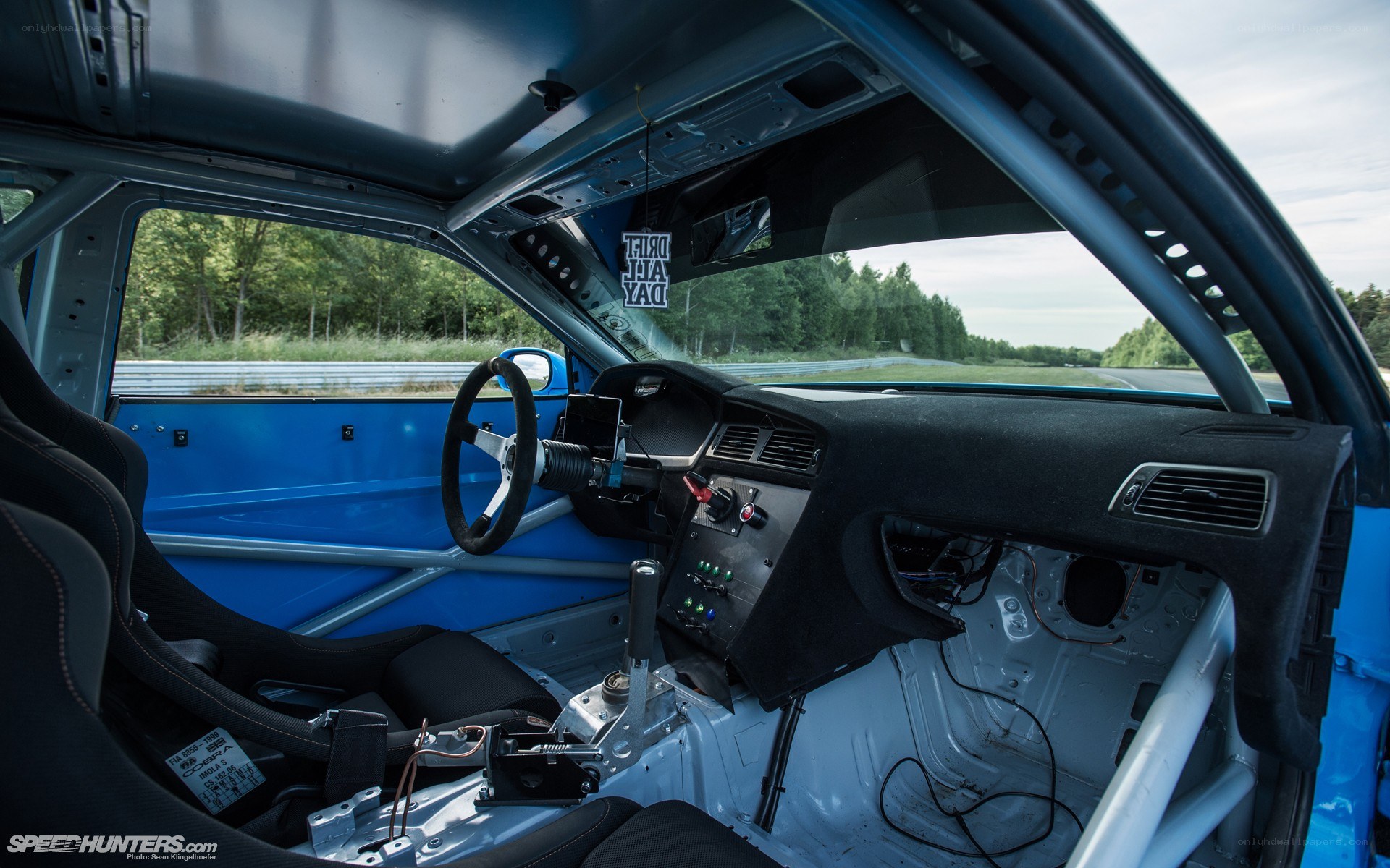 racing car interior cockpit