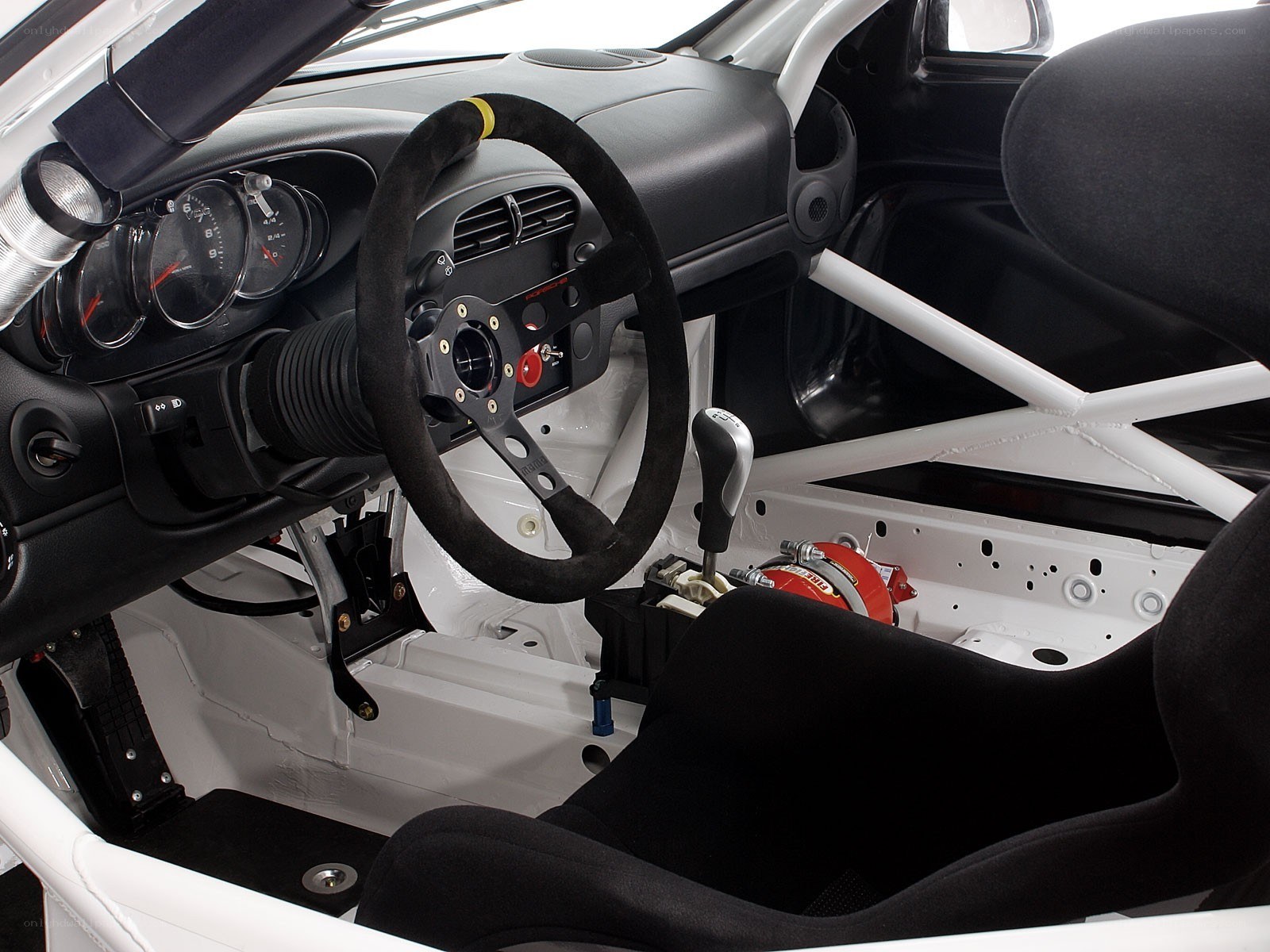 racing car interior cockpit
