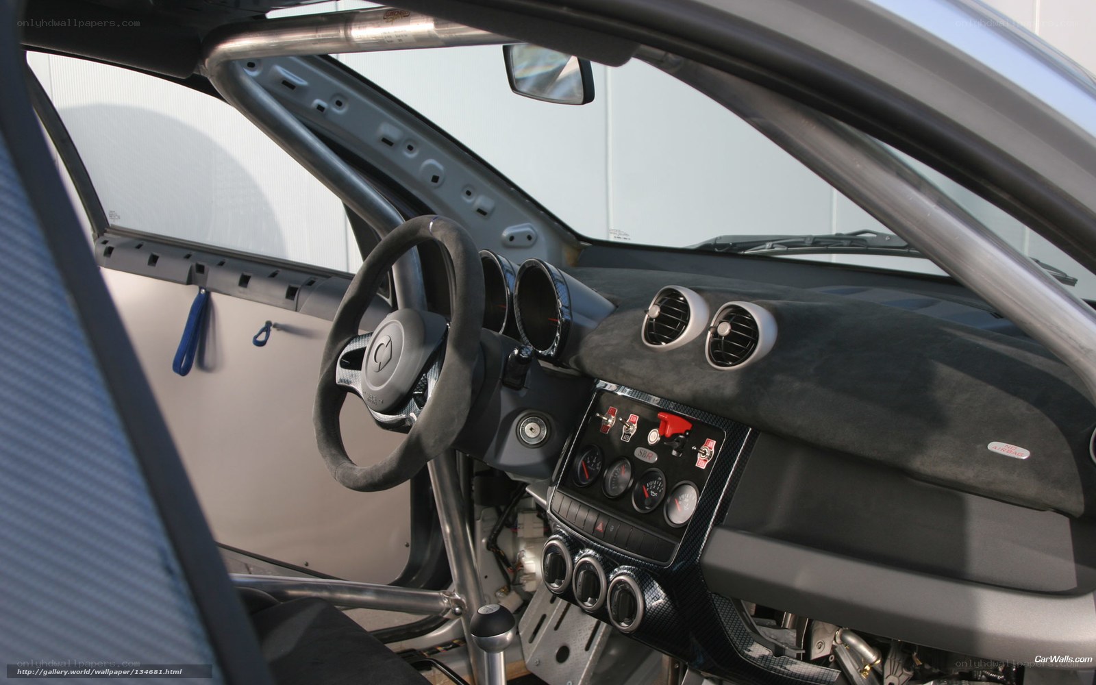 racing car interior dashboard
