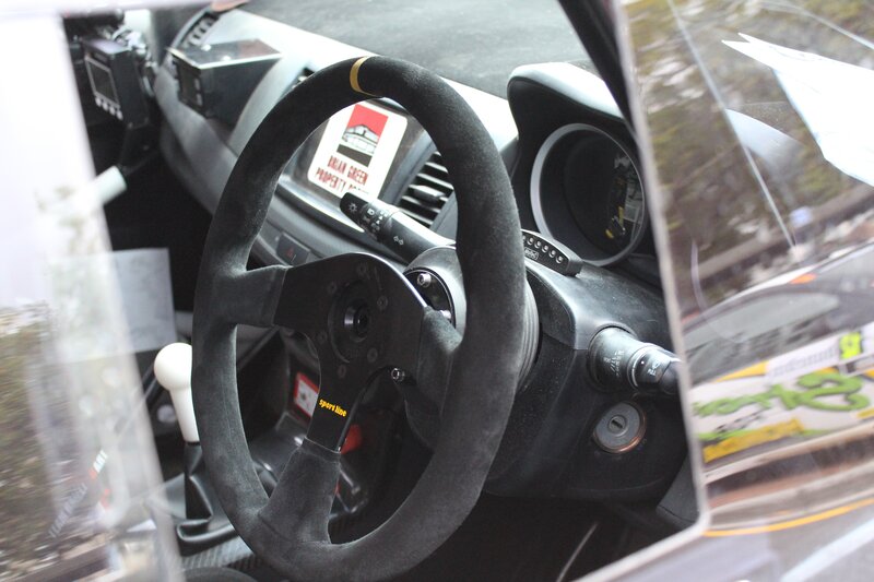 racing car interior dashboard