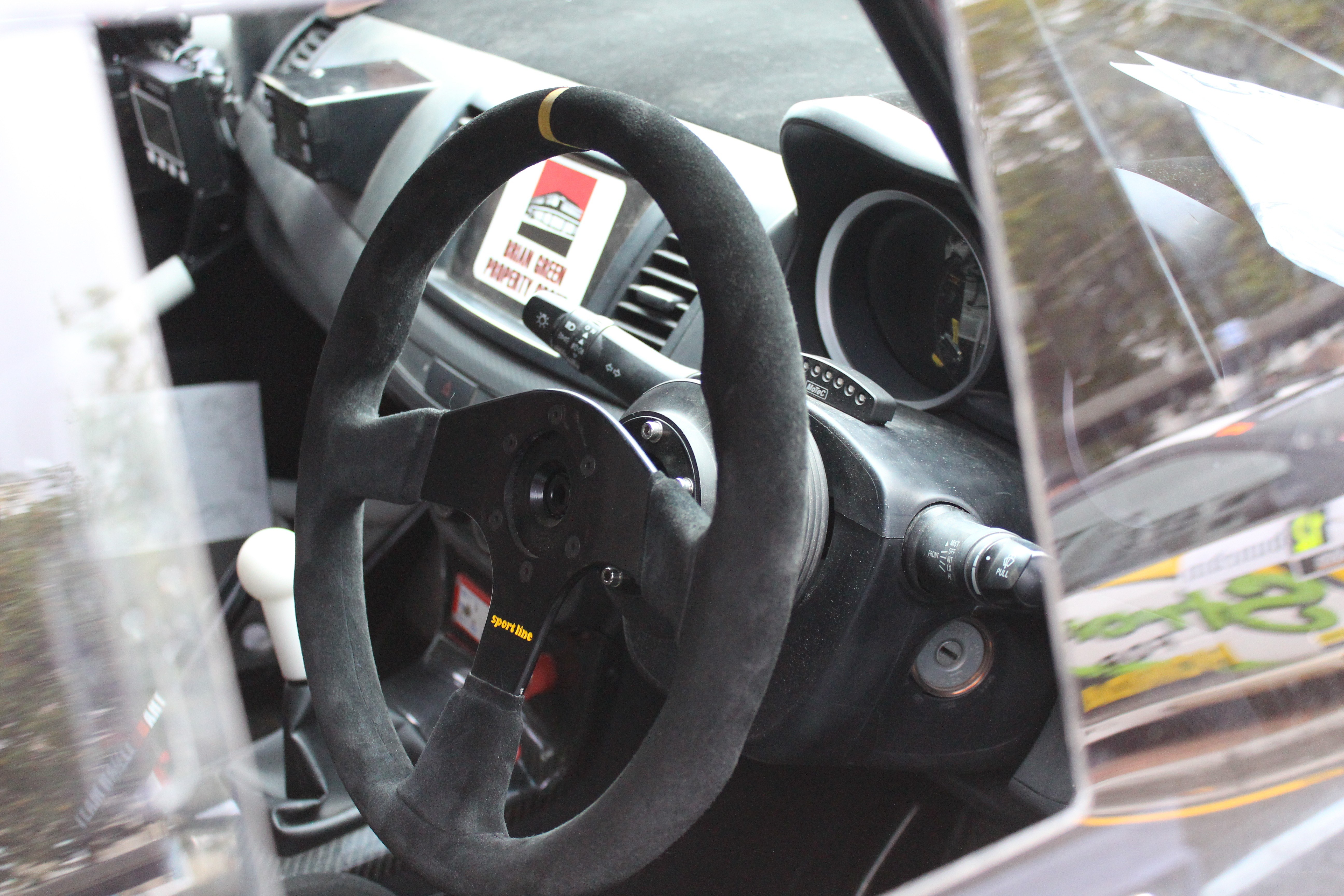 racing car interior dashboard
