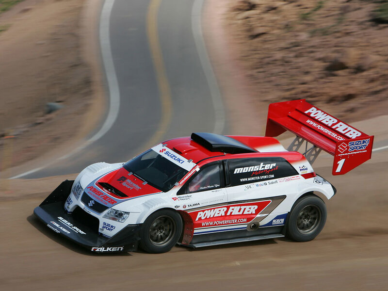 racing car on a dirt track