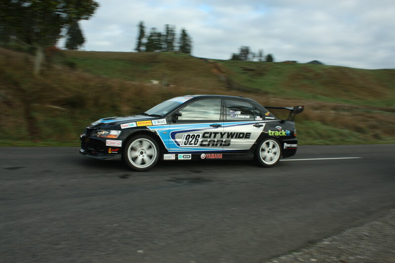 racing car on a road