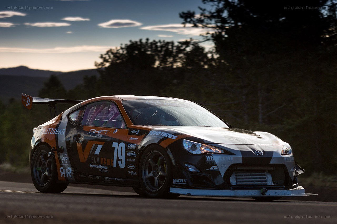 racing car on a road