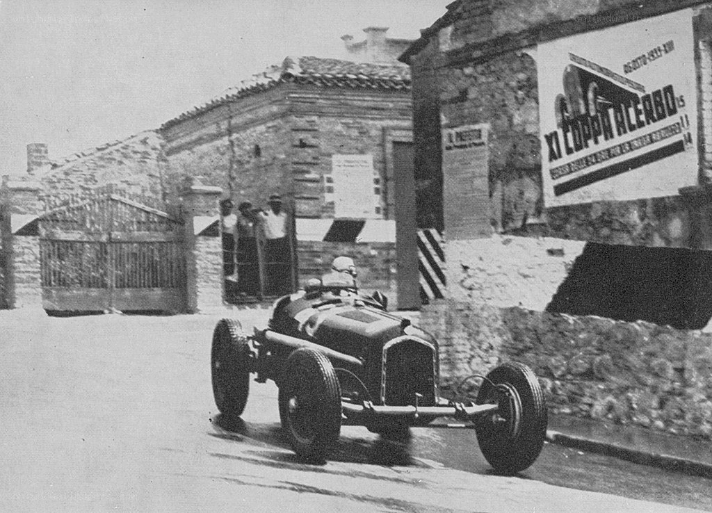 Racing car on a street
