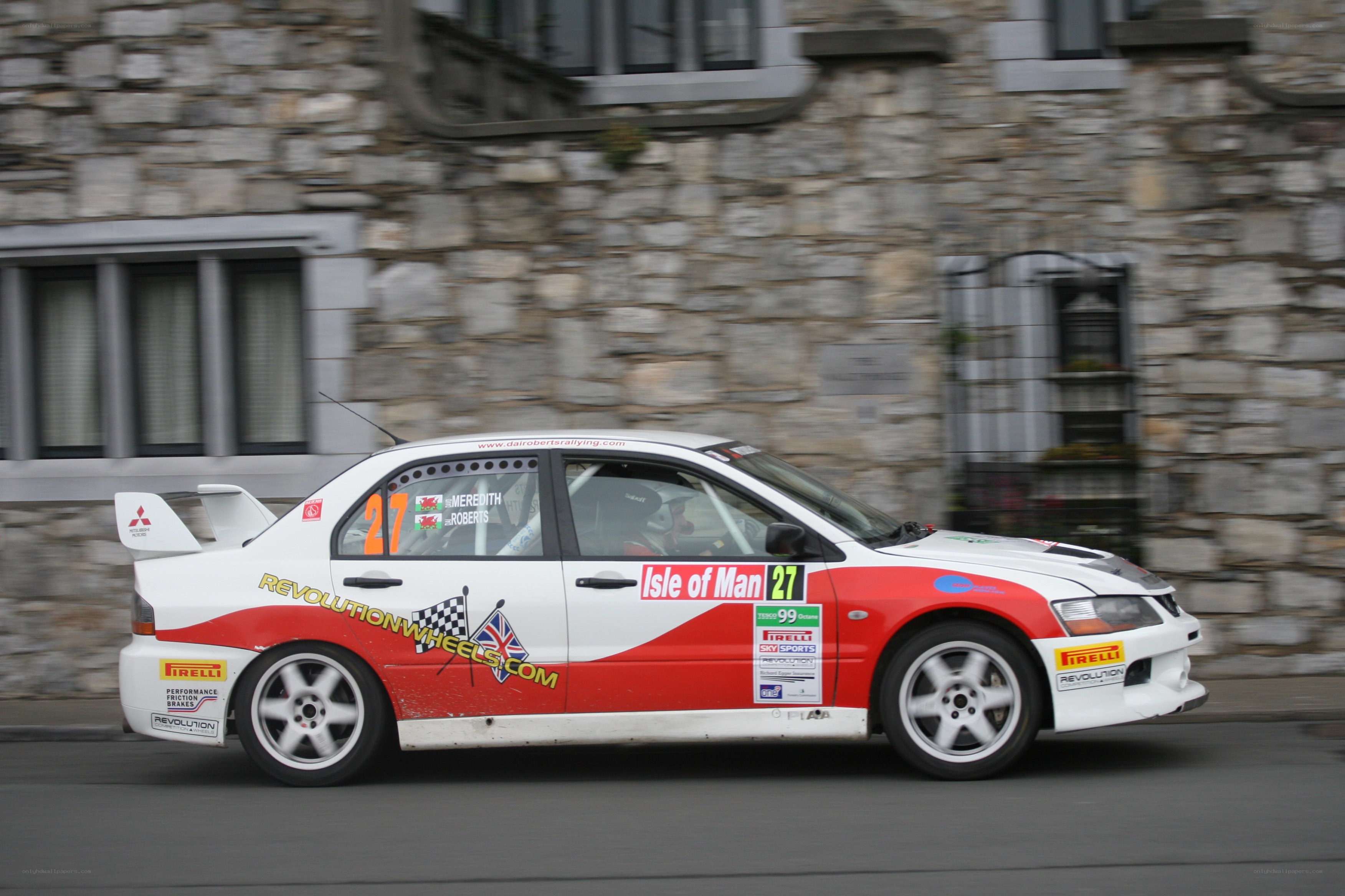 racing car on a street