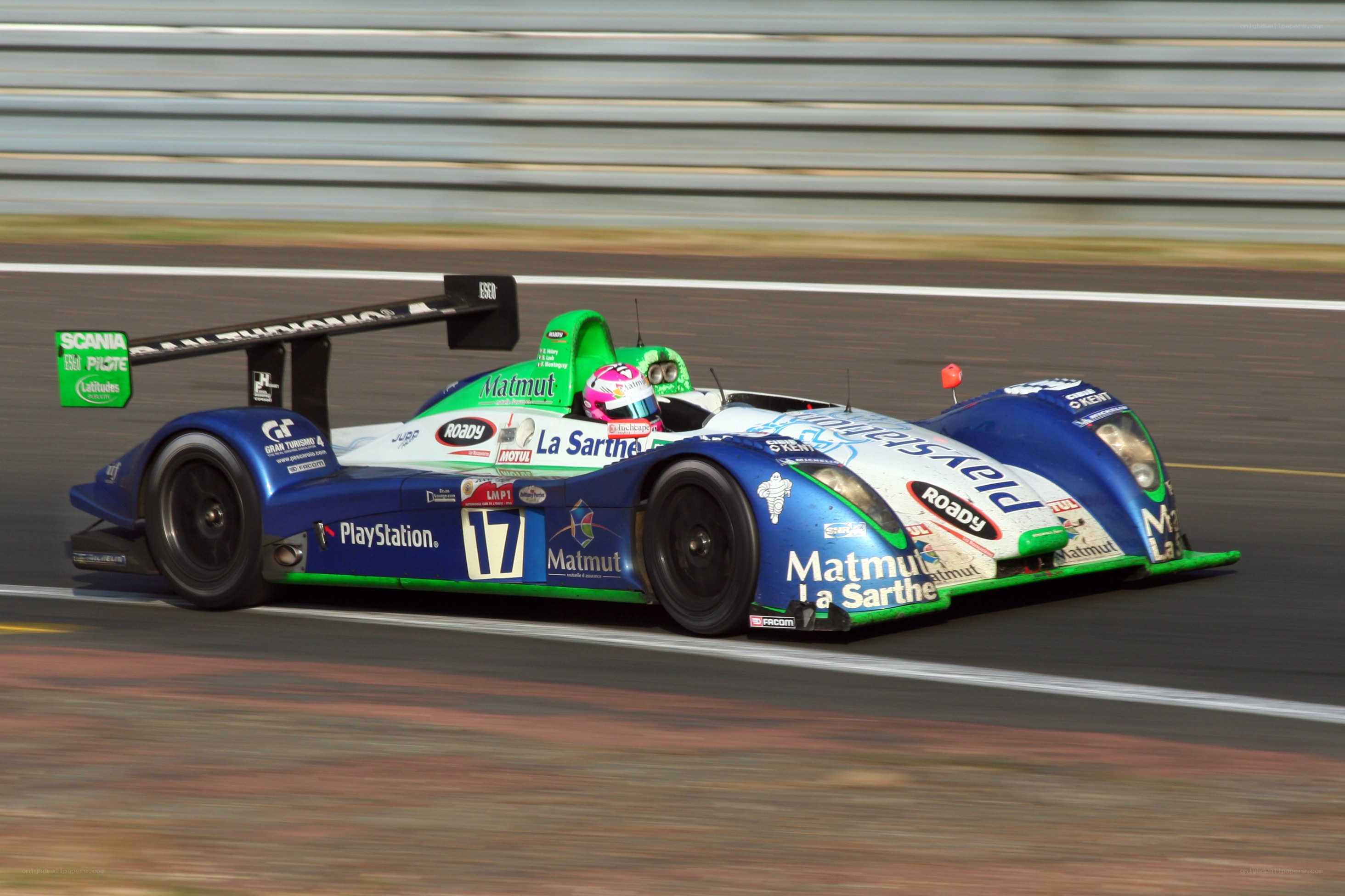 racing car on a track