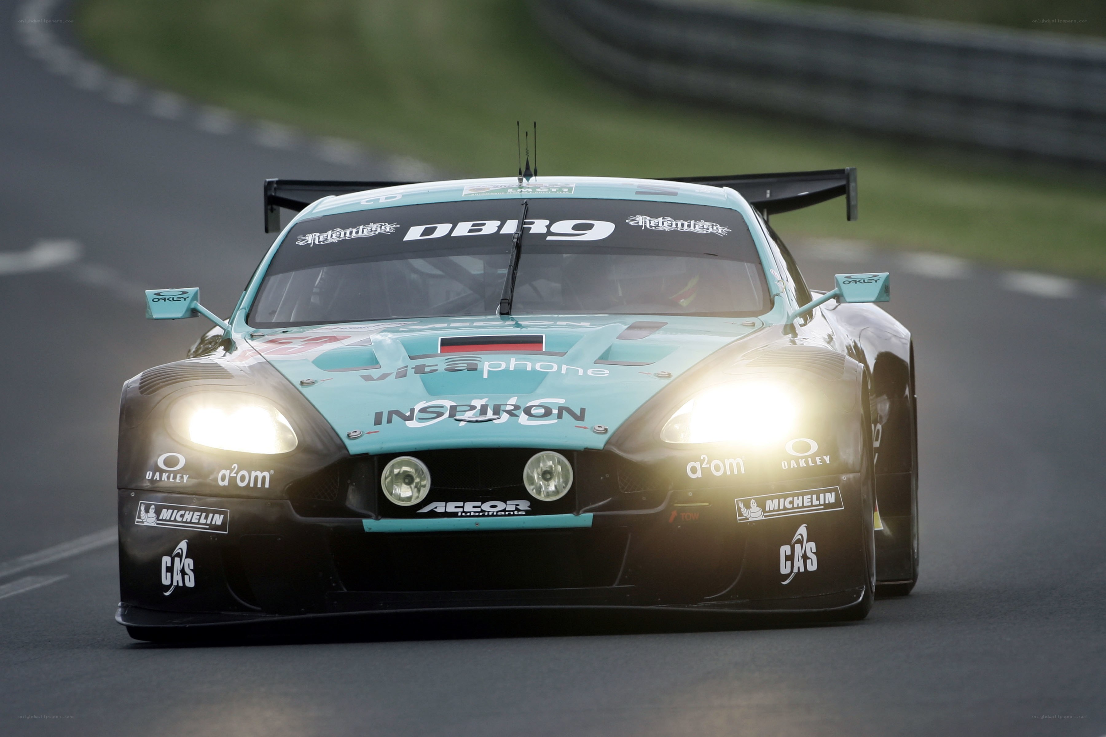 racing car on a track