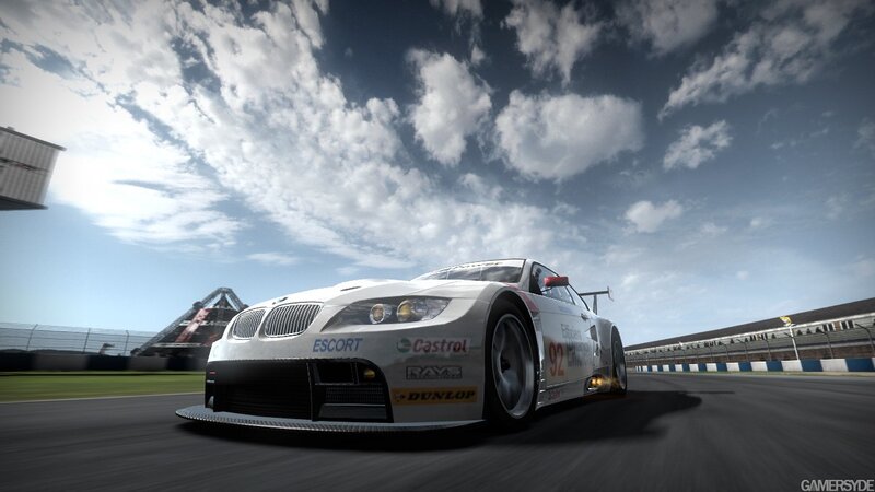 racing car on a track