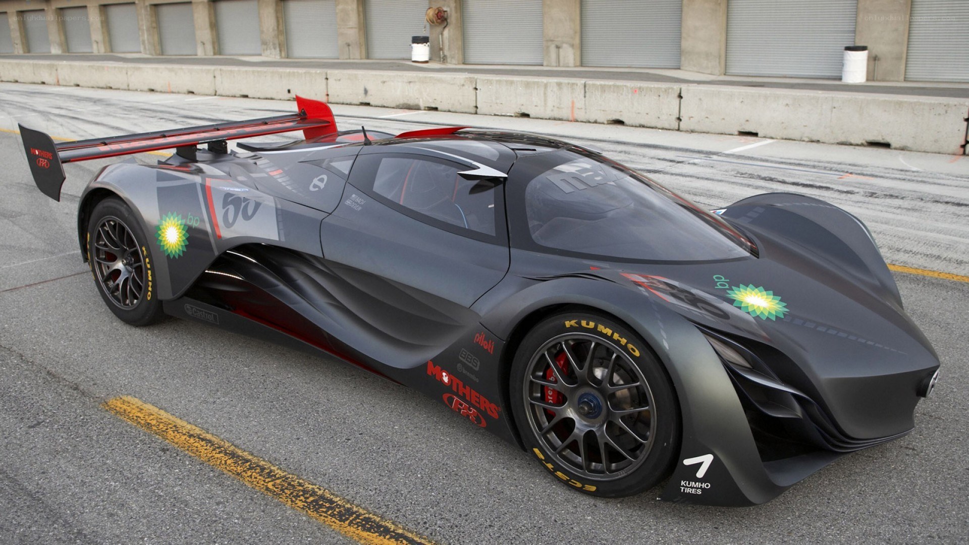 racing car on a track