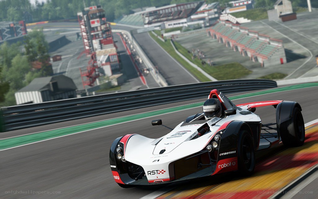 racing car on a track