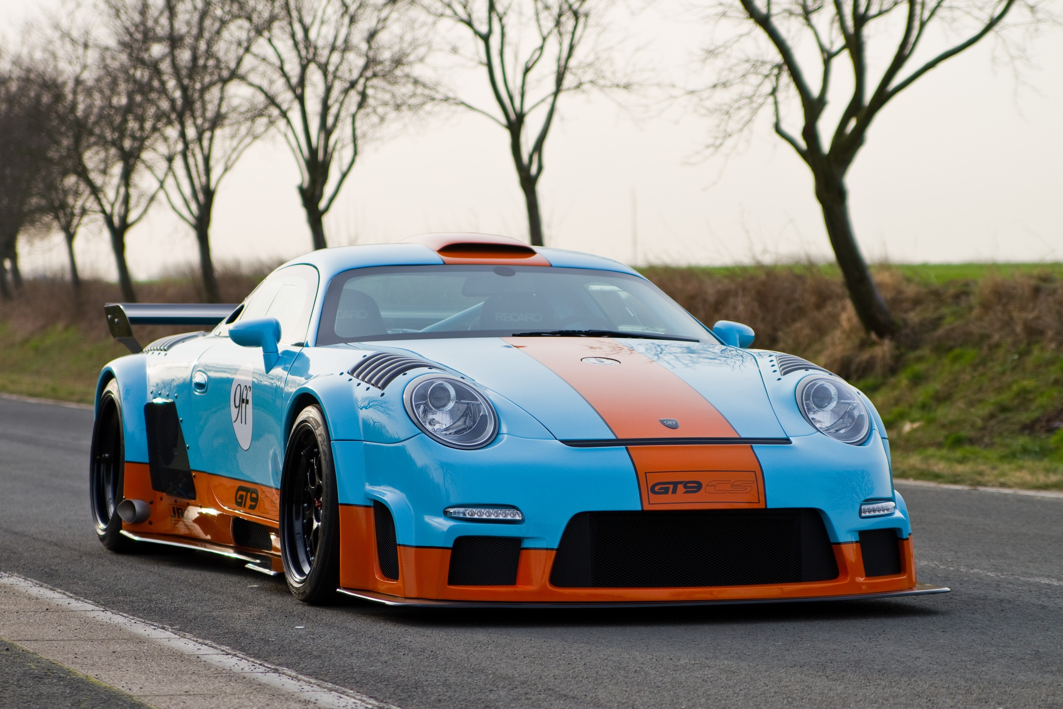 racing car on a track