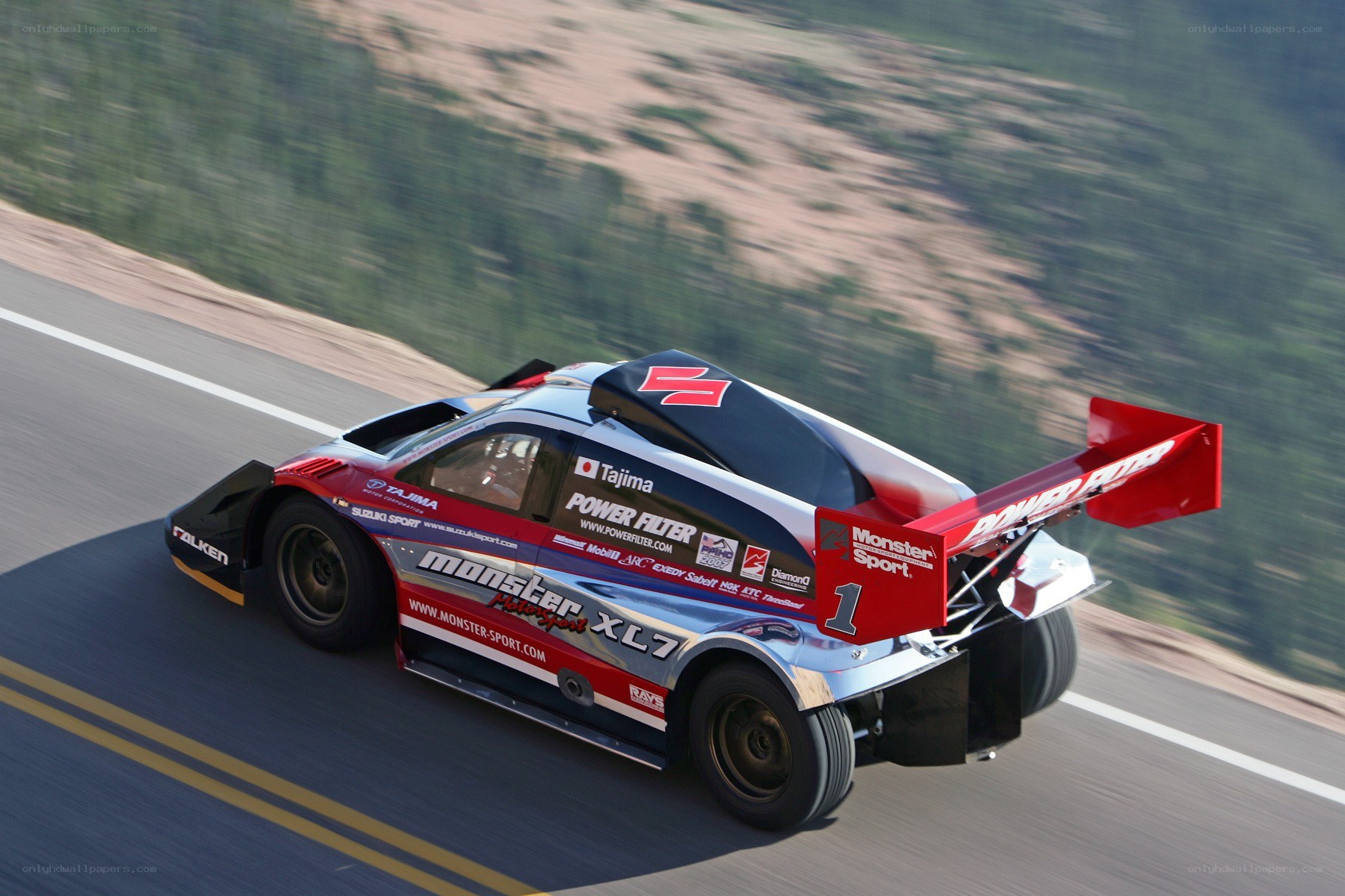 racing car on a track