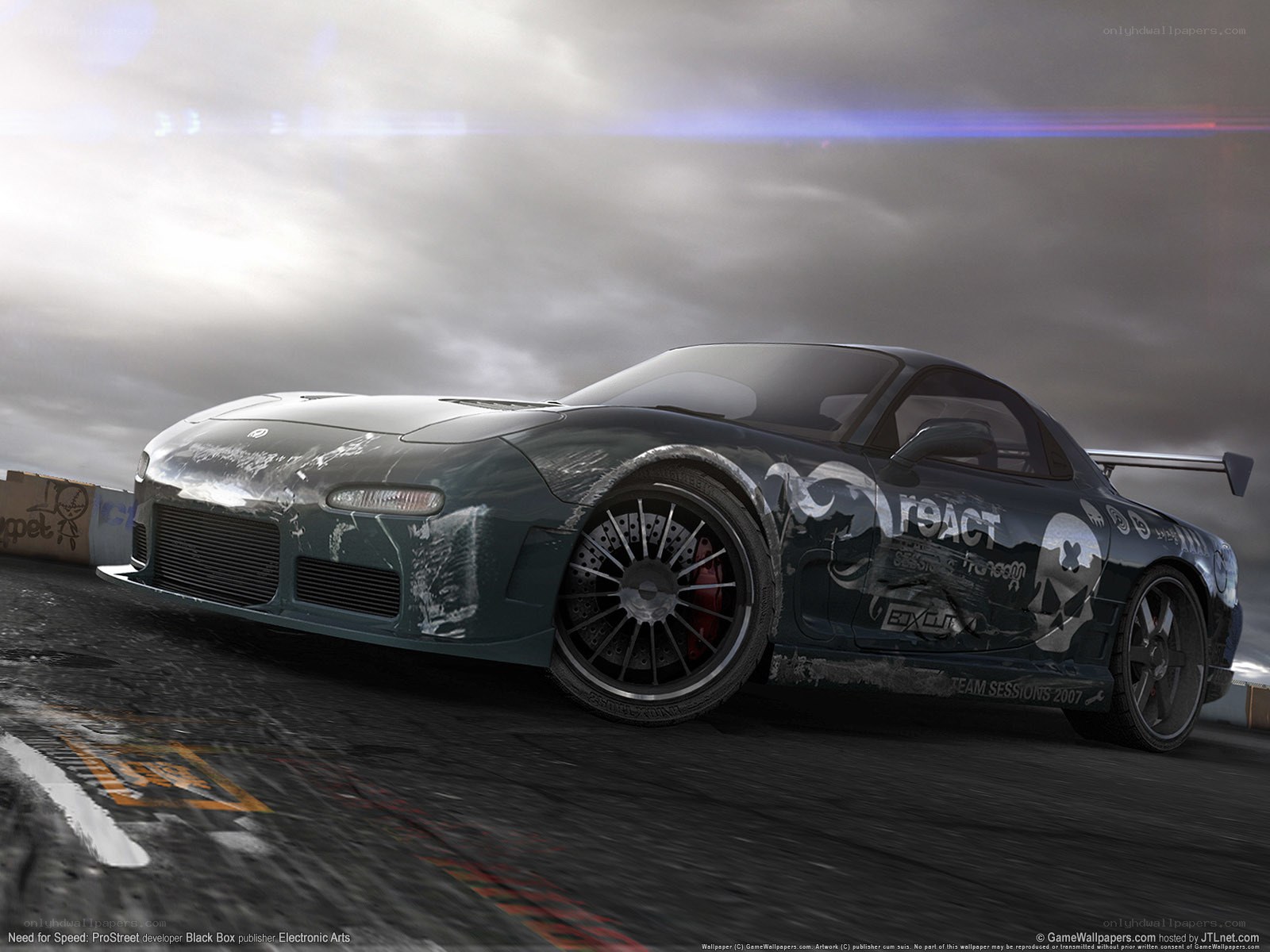 racing car on a track