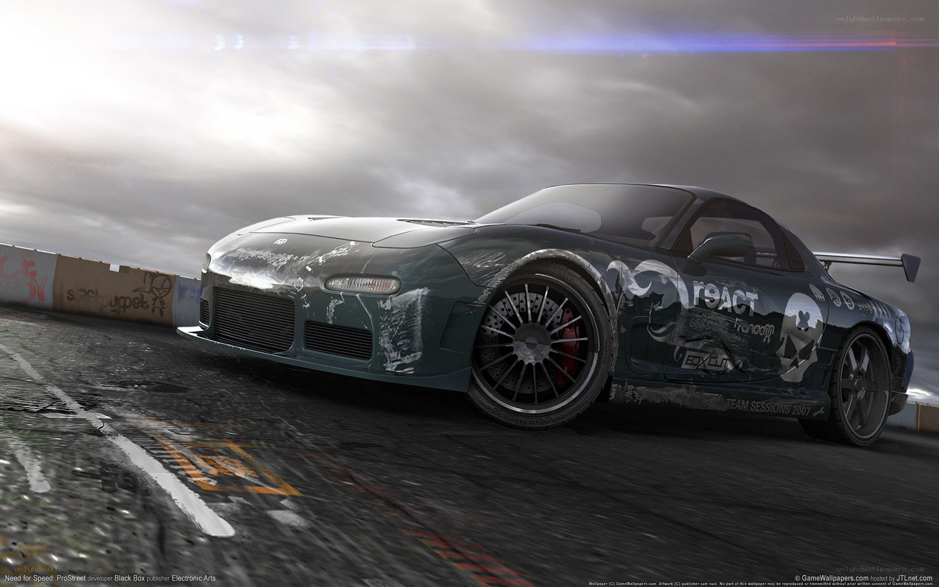 racing car on a track