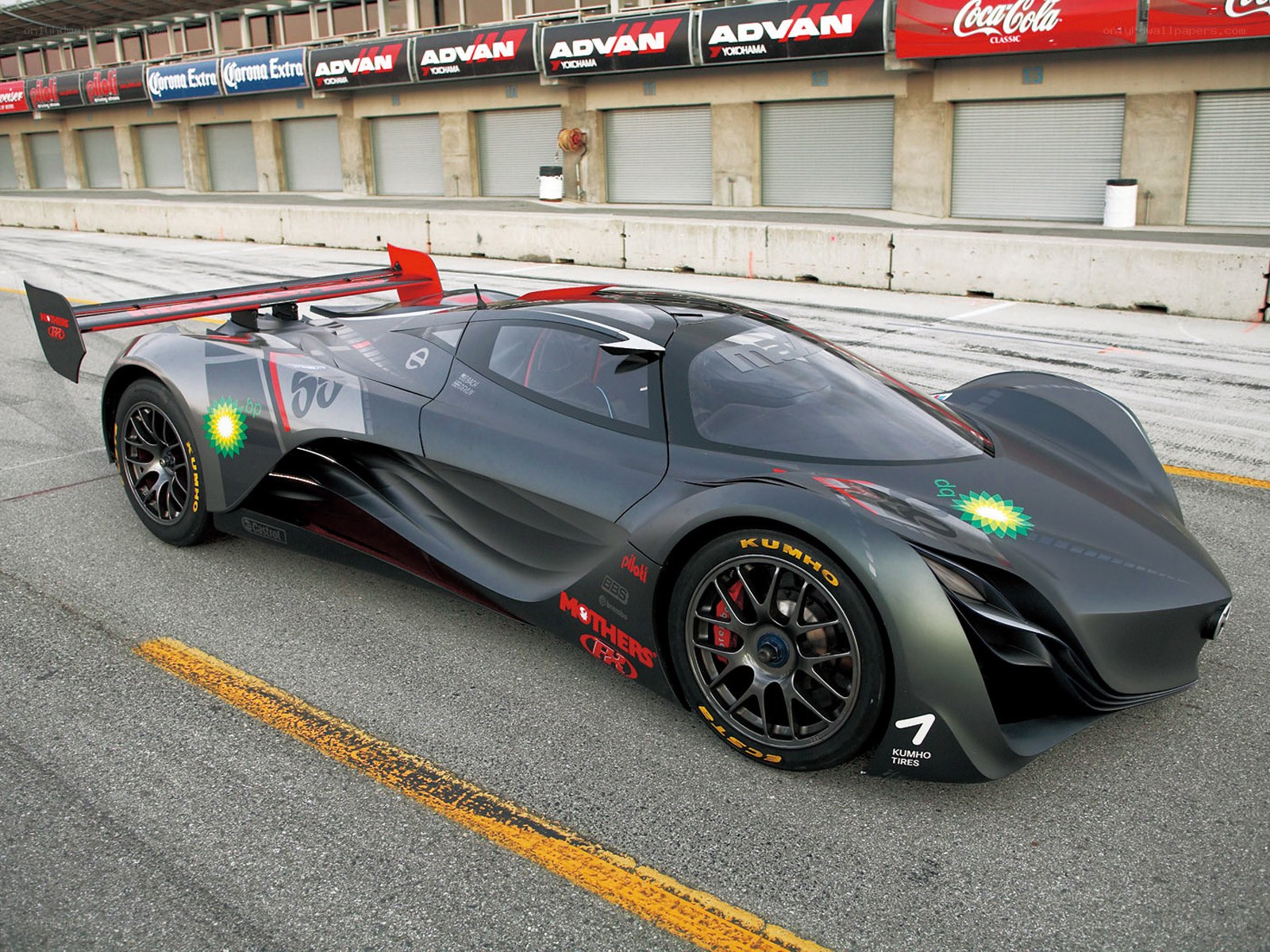 racing car on a track