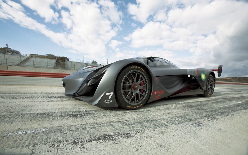 racing car on a track