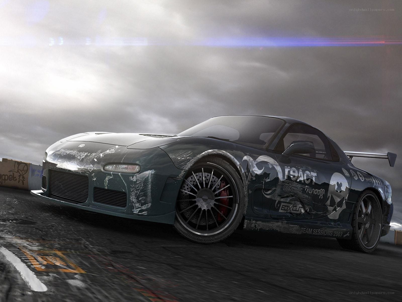 racing car on a track