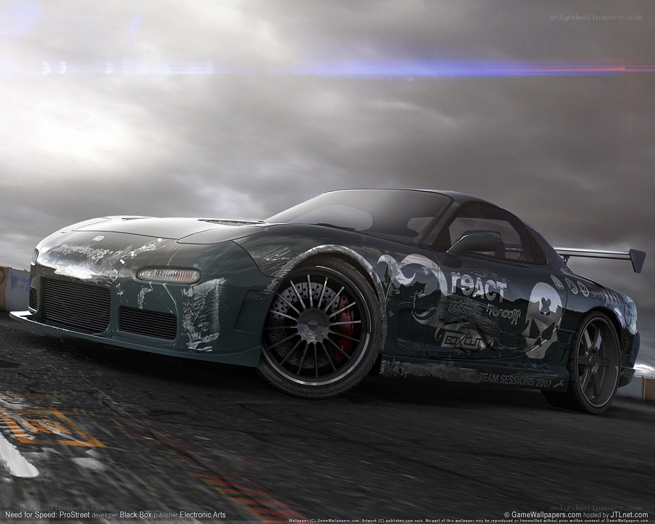 racing car on a track