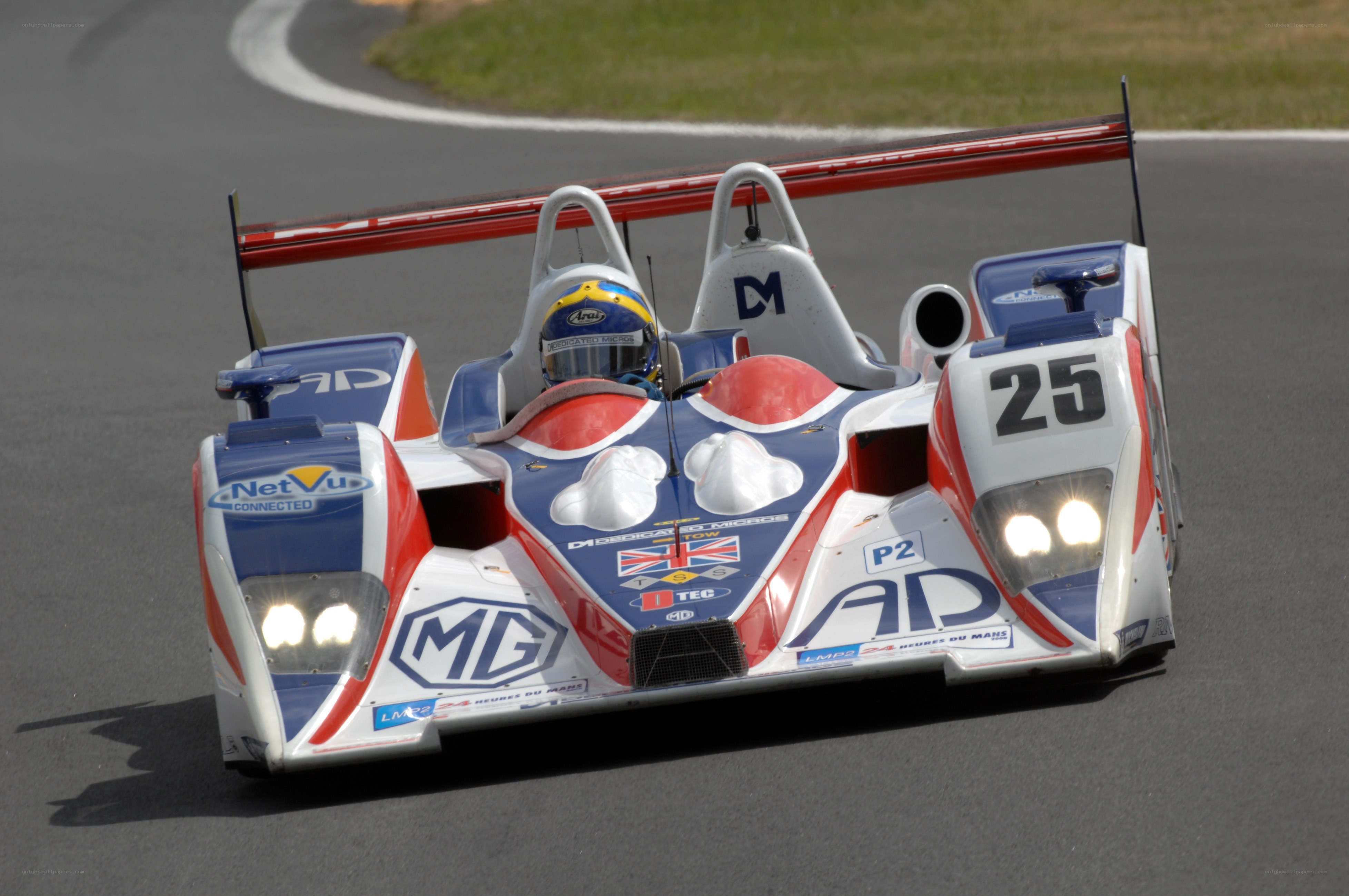 racing car on a track