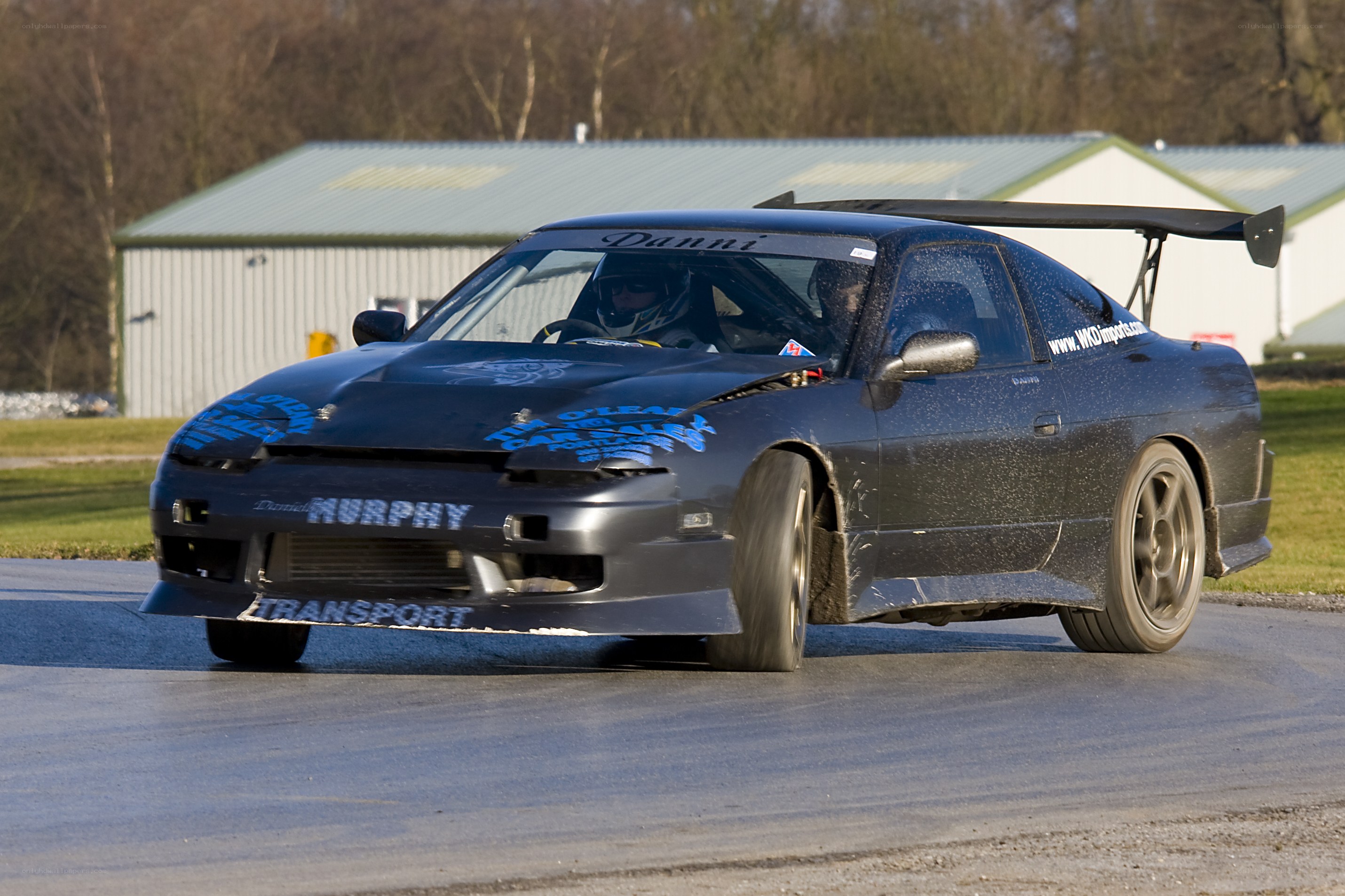 racing car on a track