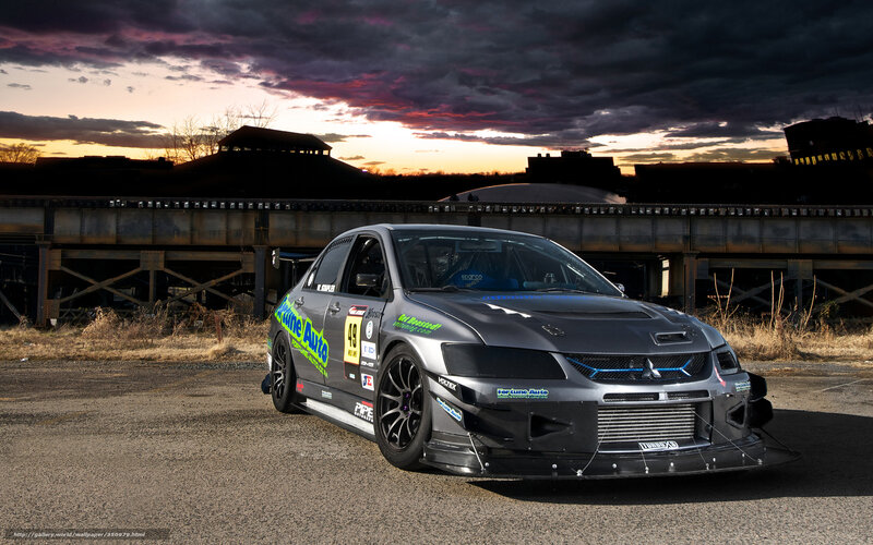 Racing Car on Asphalt — Gray