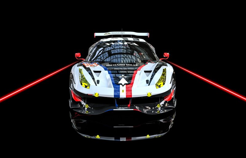 Racing Car on Black