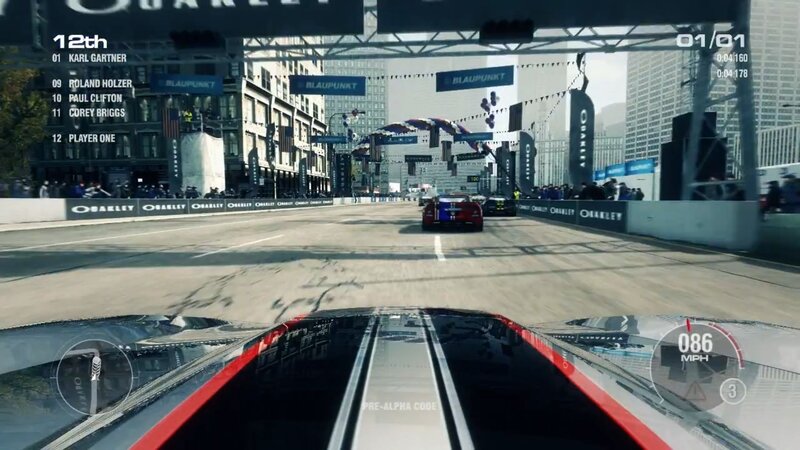 Racing Car on City Track — Black