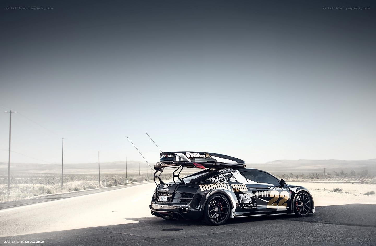 racing car on desert road