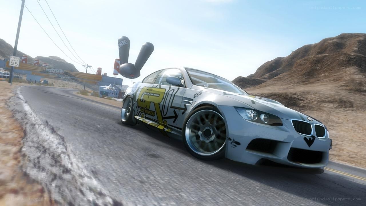racing car on desert road
