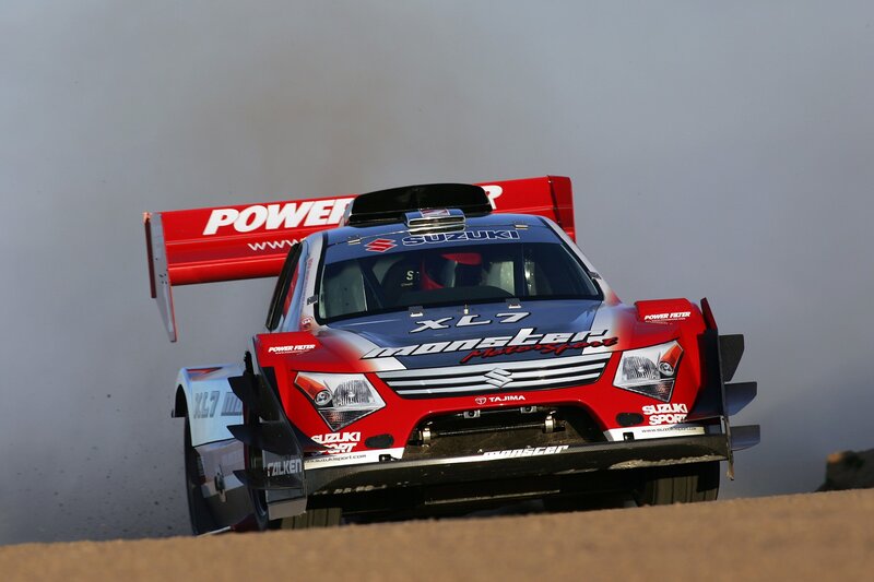 Racing Car on Dirt — Red, Dynamic, Photograph