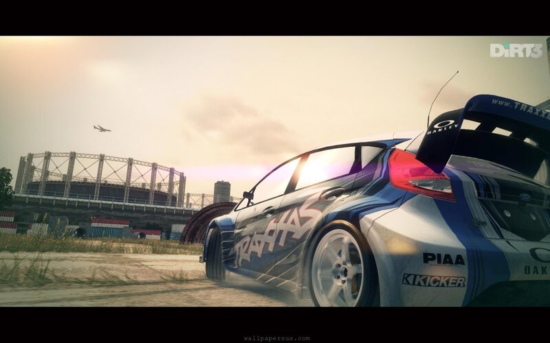 Racing Car on Dirt