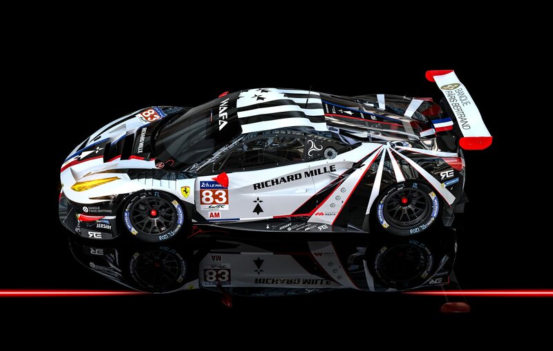 Racing Car on Display — Black